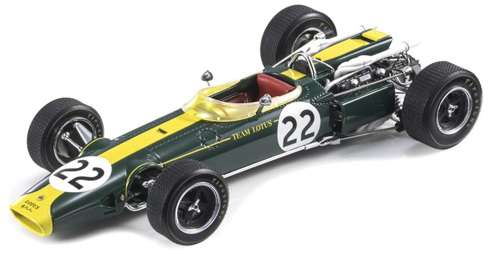 LOTUS F1 43 SCUDERIA LOTUS TEAM N 22 MONZA GP ITALY 1966 JIM CLARK BRITISH RACING GREEN 1:18