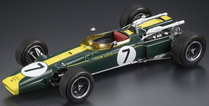 LOTUS F1 43 SCUDERIA LOTUS TEAM N 7 SOUTH AFRICA GP KYALAMI 1967 JIM CLARK BRITISH RACING GREEN 1:18