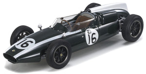 Cooper T53 #16 JACK BRABHAM POLE POSITION, FASTEST LAP AND WINNER FRENCH GP 1960 (openable engine) mørk grøn/hvid 1:18