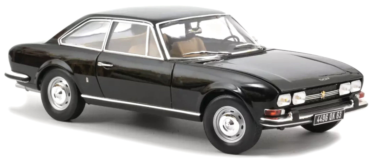 PEUGEOT 504 COUPE' 1969 BLACK 1:18