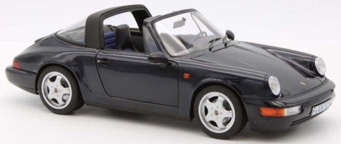 Porsche 911 CARRERA 4 TARGA 1991 mørk blå metallic 1:18