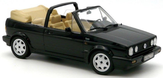 VOLKSWAGEN GOLF 1-SERIES CABRIOLET 1992 BLACK 1:18