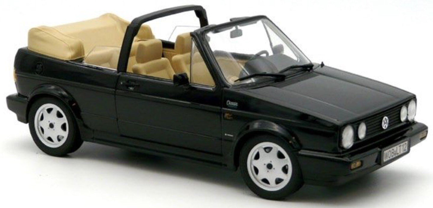 VOLKSWAGEN GOLF 1-SERIES CABRIOLET 1992 BLACK 1:18