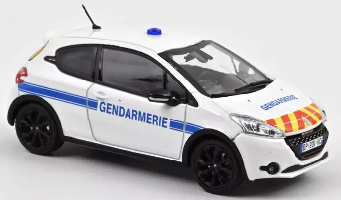 Peugeot 208 GTi 30TH GENDARMERIE 2014 hvid/blå/rød/gul 1:43