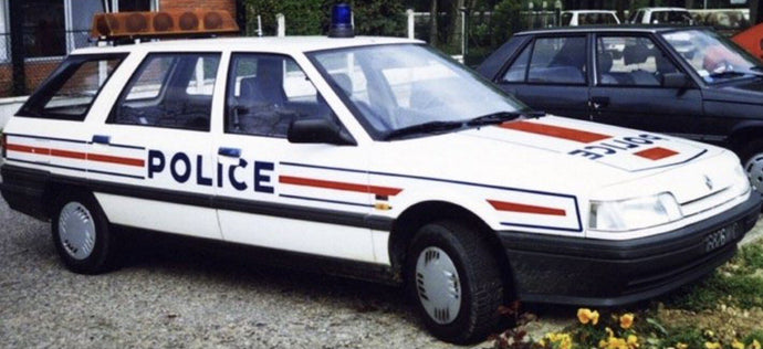 Renault 21 NEVADA POLICE NATIONALE 1989 hvid/rød/sort 1:43