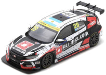 Indlæs billede til gallerivisning Honda CIVIC TYPE R TCR #29 NESTOR GIROLAMI WINNER RACE 1 WTCR ZOLDER 2020 hvid/sort/rød 1:43