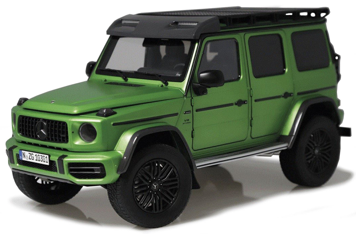 MERCEDES BENZ G-CLASS 4x4² 2022 HELL MAGNO GREEN MET 1:12