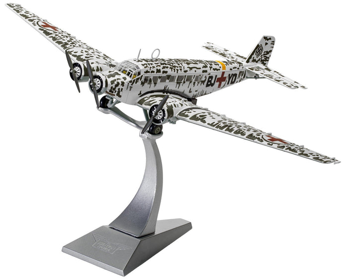 Junkers Ju-52/3M Air Ambulance BM+AA Stalingrad casualty evacuation flights, Stalingrad, Russia 1942 camouflage 1:72