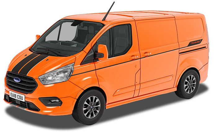 Ford TRANSIT CUSTOM SPORT orange/sort 1:43