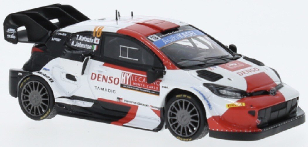 Toyota GR YARIS RALLY1 #18 KATSUTA/JOHNSTONWRC RALLY MONTE CARLO 2022 hvid/rød/sort 1:43