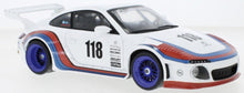 Indlæs billede til gallerivisning Porsche OLD &amp; NEW 977 #118 MARTINI 2020 - BASIS 911 (997) hvid/rød/blå 1:18