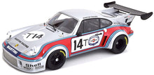 Indlæs billede til gallerivisning Porsche 911 CARRERA RSR 2.1 &#39;MARTINI&#39; #T14 VAN LENNEP/MULLER 1000KM SPA 1974 sølv/rød/blå 1:12