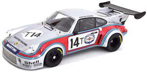 Porsche 911 CARRERA RSR 2.1 'MARTINI' #T14 VAN LENNEP/MULLER 1000KM SPA 1974 sølv/rød/blå 1:12