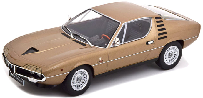 ALFA ROMEO MONTREAL BLACK INTERIOR 1970 BROWN MET 1:18