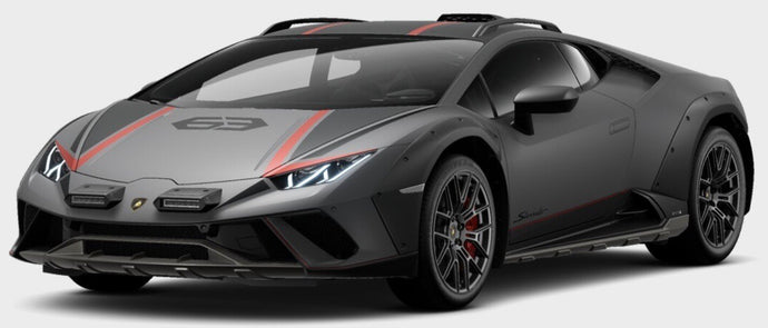 LAMBORGHINI HURACAN N 63 STERRATO 2022 WITH SHOWCASE GRIGIO VULCANO - MATT GREY 1:18