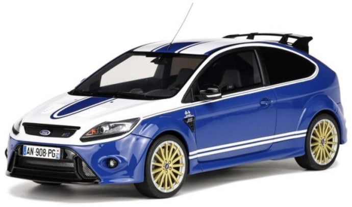 FORD ENGLAND FOCUS RS MKII 2010 - 24h LE MANS TRIBUTE BLUE WHITE 1:18