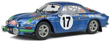 Indlæs billede til gallerivisning RENAULT ALPINE A110 1600S (night version) N 17 RALLY MONTECARLO 1972 B.DARNICHE - A.MAHE BLUE MET 1:18