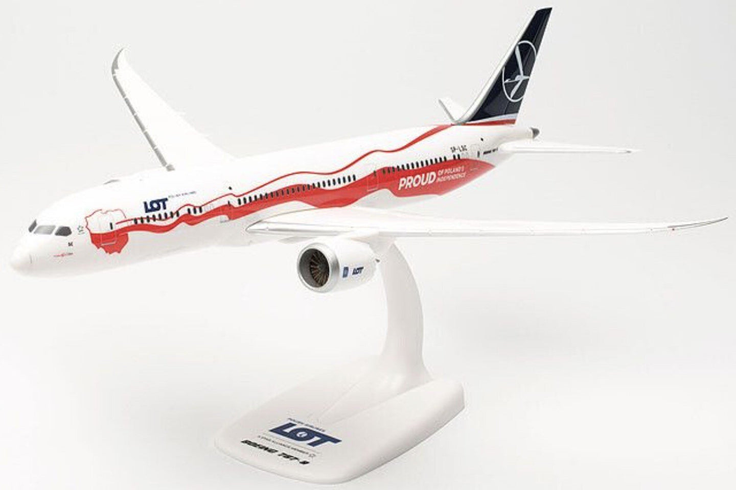 Boeing 787-9 LOT Polish Airlines Proud of Poland's Ind. hvid/rød/blå 1:200