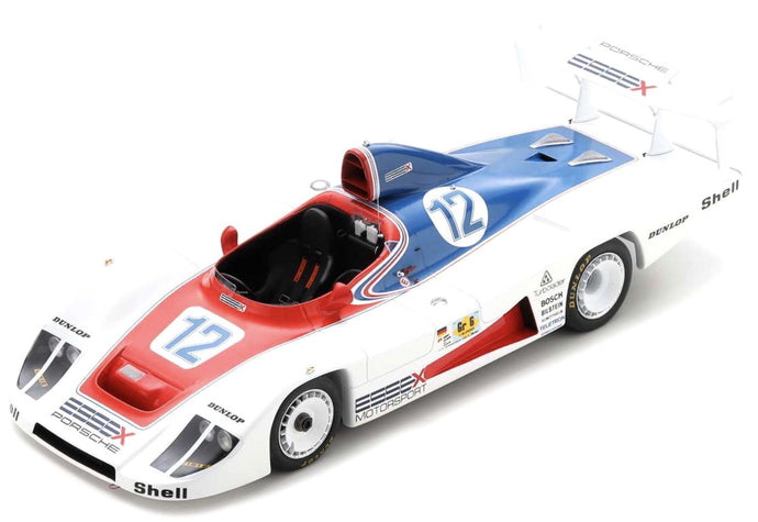 Porsche 936 #12 ICKX/REDMAN 24H LE MANS 1979 With Acrylic Cover hvid/rød/blå 1:18