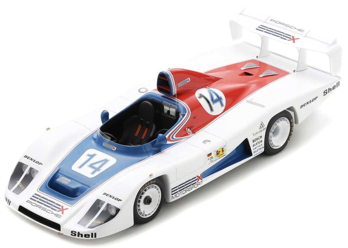 Porsche 936 #14 WOLLEK/HAYWOOD 24H LE MANS 1979 With Acrylic Cover hvid/blå/rød 1:18