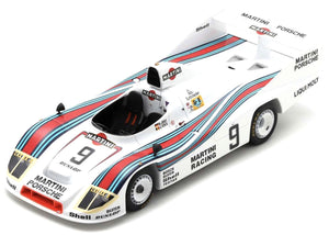 Porsche 908/80 #9 ICKX/JOST 2nd 24H LE MANS 1980 With Acrylic Cover hvid/rød/blå 1:18