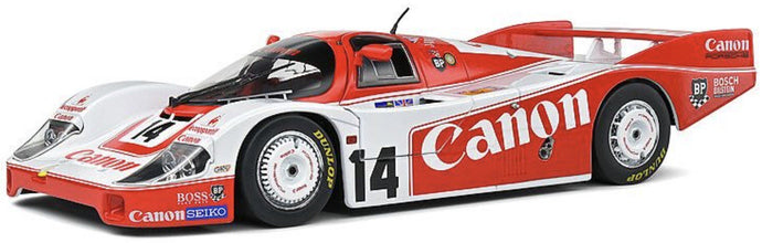 PORSCHE 956 TURBO TEAM CANON RACING N 14 24h LE MANS 1983 J.PALMER - J.LAMMERS - R.LLOYD RED WHITE 1:18