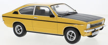 Indlæs billede til gallerivisning OPEL KADETT C COUPE GT/E 1975 DARK YELLOW/BLACK 1:18