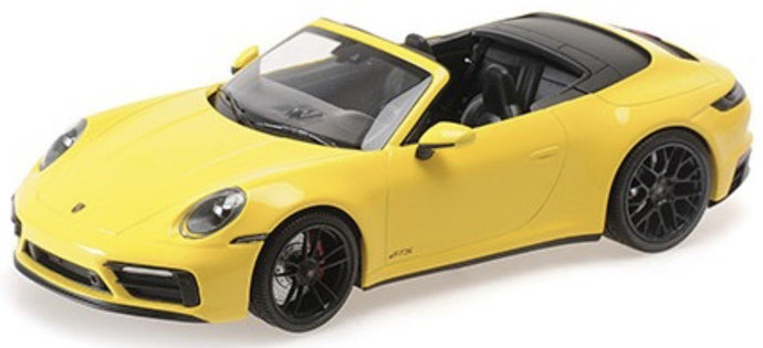 Porsche 911 CARRERA 4 GTS CABRIOLET 2020 gul 1:18