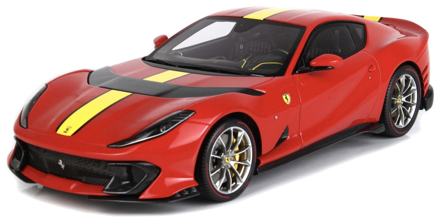 Ferrari 812 COMPETIZIONE 2021 Limited Edition 212 pcs rød/gul/sort 1:18