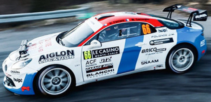 Alpine A110 RALLY RGT #66 FERRARO/CORNEGLIO 2nd RGT RALLY MONTE CARLO 2023 hvid/blå/rød 1:43