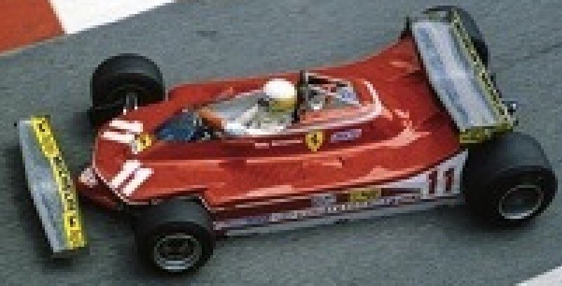 FERRARI F1 312T4 N 11 WORLD CHAMPION POLE POSITION AND WINNER MONACO GP (with pilot figure) 1979 JODY SCHECKTER RED 1:12