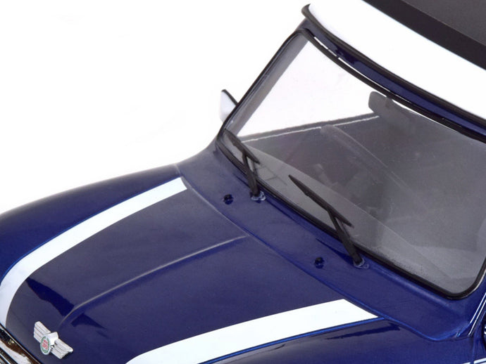 MINI COOPER SUNROOF RHD 1992 BLUE MET WHITE 1:12