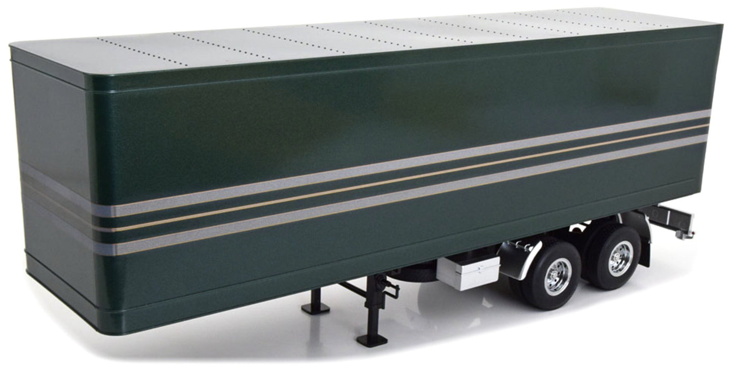 TRAILER TRAILER FOR TRUCK - RIMORCHIO GREEN MET SILVER 1:18