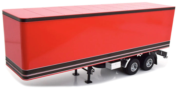 TRAILER TRAILER FOR TRUCK - RIMORCHIO RED BLACK 1:18