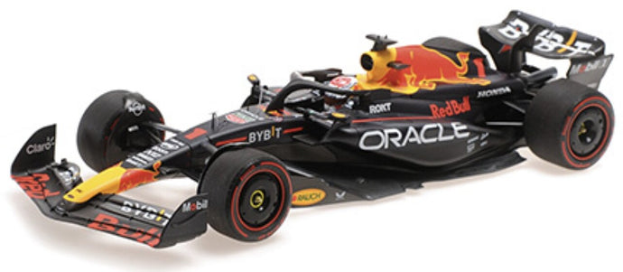 Red Bull RB19 RACING ORACLE #1 MAX VERSTAPPEN 2023 mørk blå/rød/gul 1:18