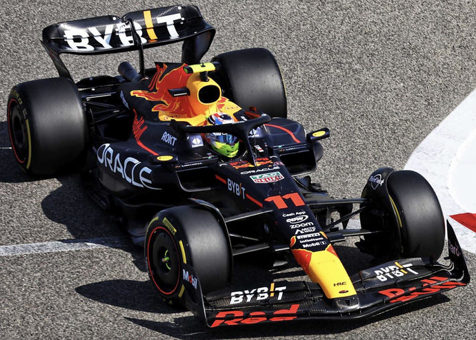 RED BULL F1 RB19 TEAM ORACLE RED BULL RACING N 11 SEASON 2023 SERGIO PEREZ MATT BLUE 1:18