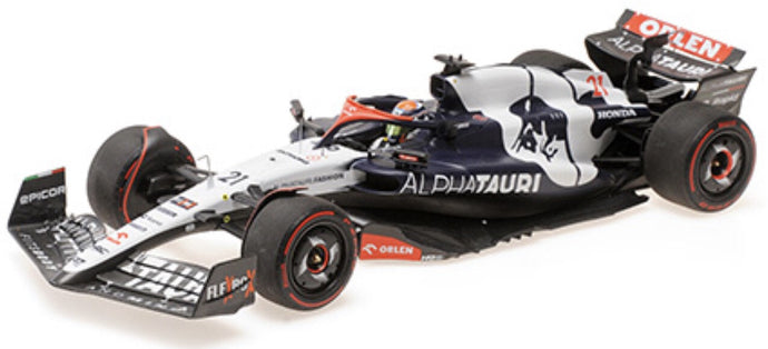 ALPHA TAURI F1 AT04 TEAM ALPHA TAURI N 21 SEASON 2023 NYCK DE VRIES BLUE WHITE 1:18
