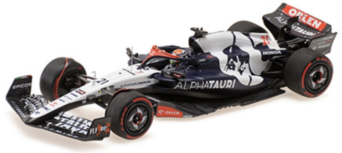 ALPHA TAURI F1 AT04 TEAM ALPHA TAURI N 21 SEASON 2023 NYCK DE VRIES BLUE WHITE 1:43