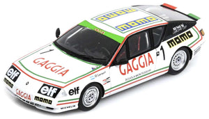 Renault ALPINE V6 TURBO #1 OSCAR LARRAURI EUROPA CUP CHAMPION 1985 hvid/grøn/rød 1:43
