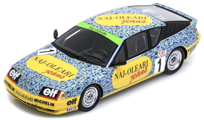 RENAULT ALPINE V6 TURBO N 1 EUROPA CUP CHAMPION 1987 M.SIGALA LIGHT BLUE YELLOW 1:43