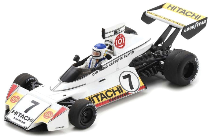 Brabham BT44 #7 CARLOS REUREMANN BELGIUM GP 1974 hvid/gul/rød 1:43