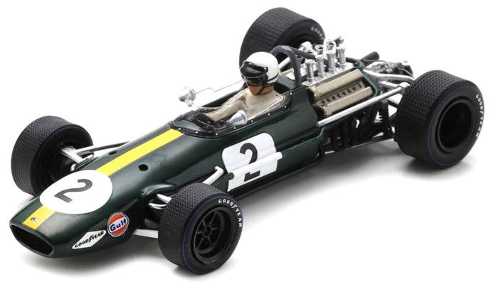 Brabham BT26 #2 JACK BRABHAM MONACO GP 1968 mørk grøn/gul 1:43