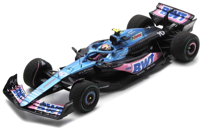 ALPINE F1 A523 TEAM BWT ALPINE N 10 7th MONACO GP 2023 PIERRE GASLY BLUE BLACK PINK 1:43