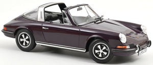 Porsche 911 E TARGA 1971 mørk lilla 1:18