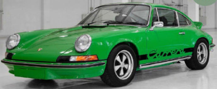 PORSCHE 911 CARRERA RS 2.7 COUPE 1973 GREEN BLACK 1:18