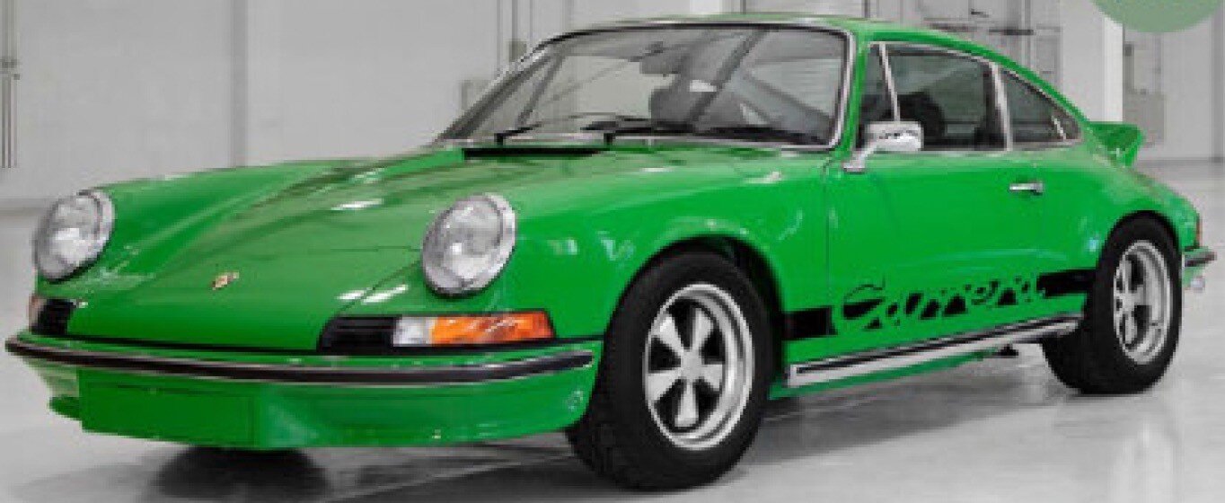 PORSCHE 911 CARRERA RS 2.7 COUPE 1973 GREEN BLACK 1:18