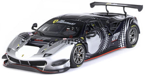 Ferrari 488 MODIFICATA Limited Edition 99 pcs sort/sølv/rød 1:43