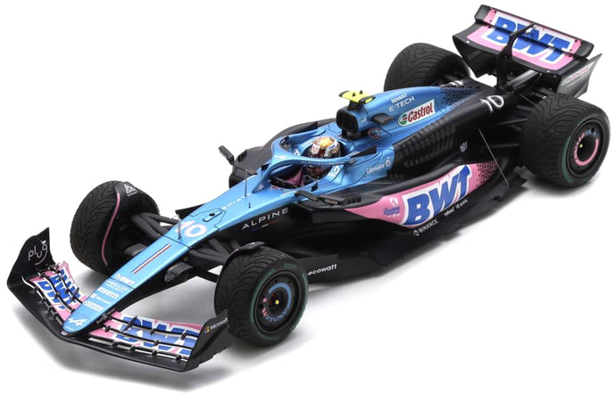 RENAULT F1 A523 TEAM BWT ALPINE N 10 7th MONACO GP 2023 PIERRE GASLY BLUE PINK 1:18