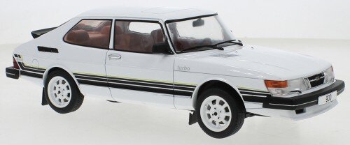 Saab 900 TURBO 1981 hvid/sort 1:18