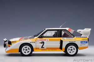 AUDI QUATTRO SPORT S1 (night version) N 2 4th RALLY MONTECARLO 1986 W.ROHRL - C.GEISTDORFER YELLOW WHITE RED